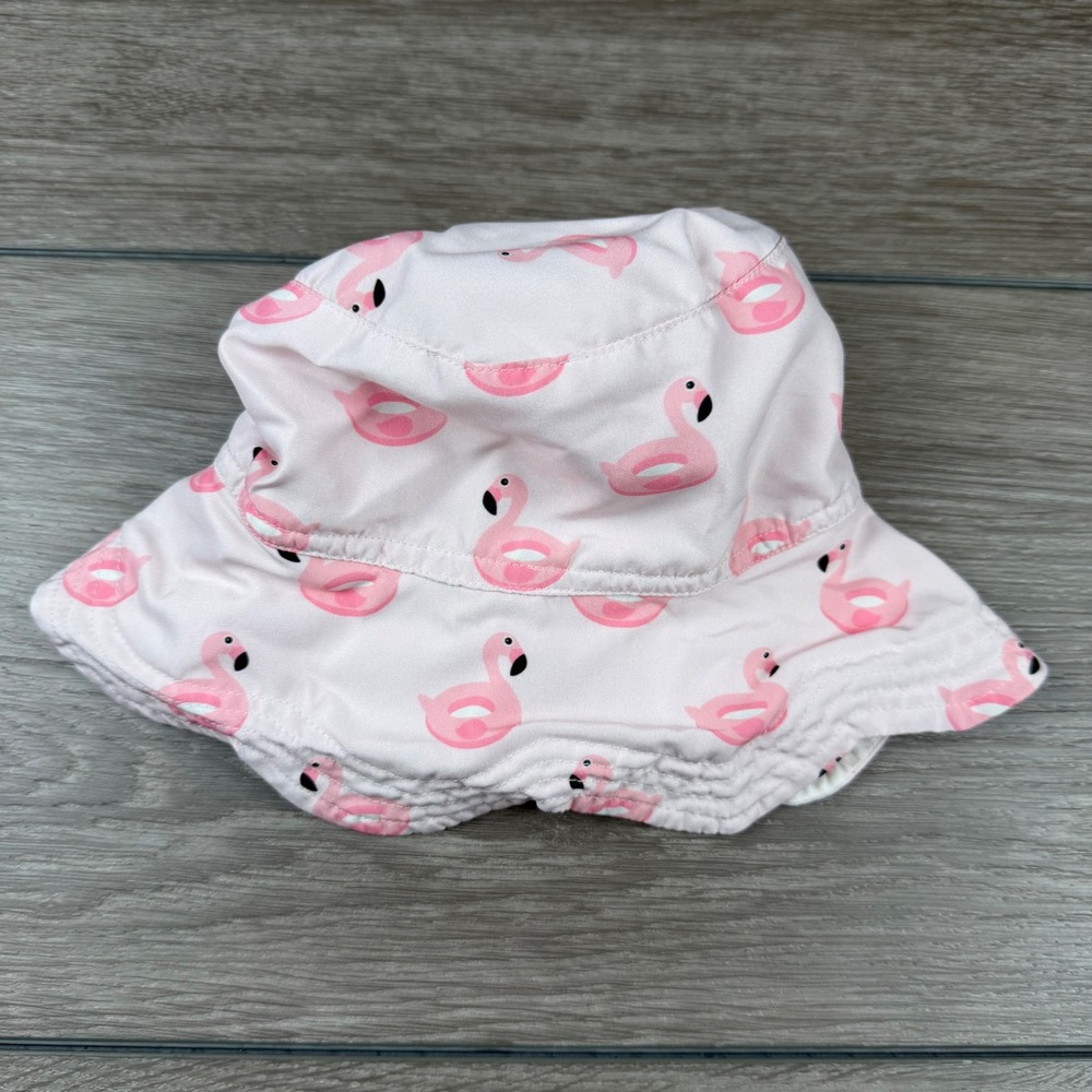 Monica + Andy Baby Girl Bucket Hat Flamingo Print UPF 50+ Pink Baby Small